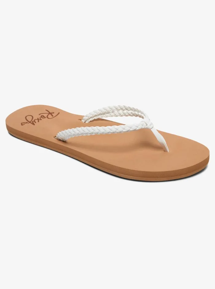 Roxy Flip Flops Costas FlipFlops White 8211 Women