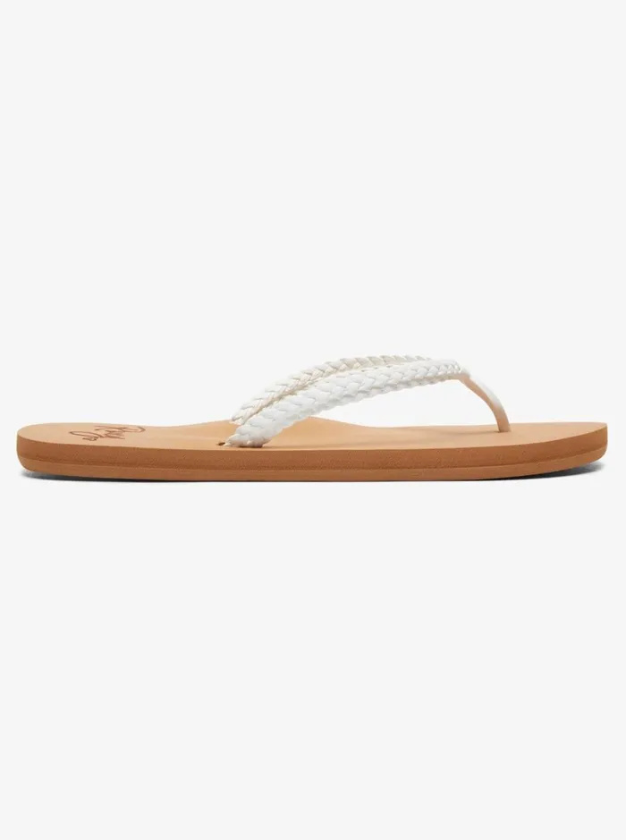 Roxy Flip Flops Costas FlipFlops White 8211 Women