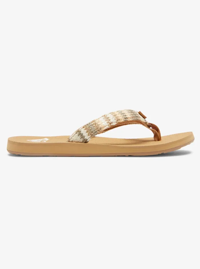 Roxy Flip Flops Porto Raffia FlipFlops Fall Leaf Multi 8211 Women