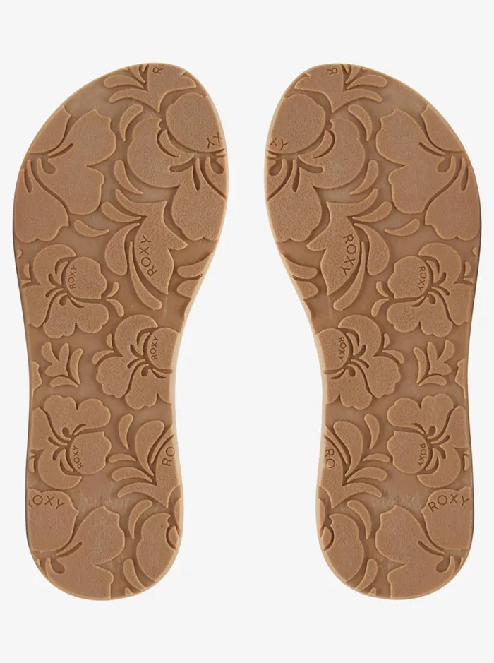Roxy Flip Flops Porto Raffia FlipFlops Fall Leaf Multi 8211 Women