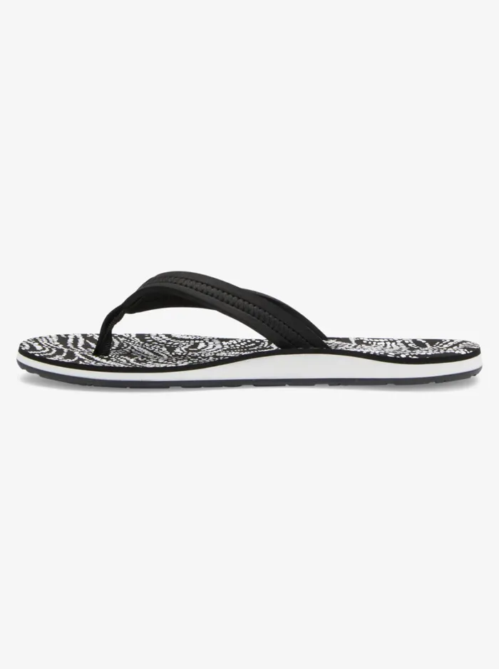 Roxy Flip Flops Vista Loreto FlipFlops Blackwhiteblack 8211 Women