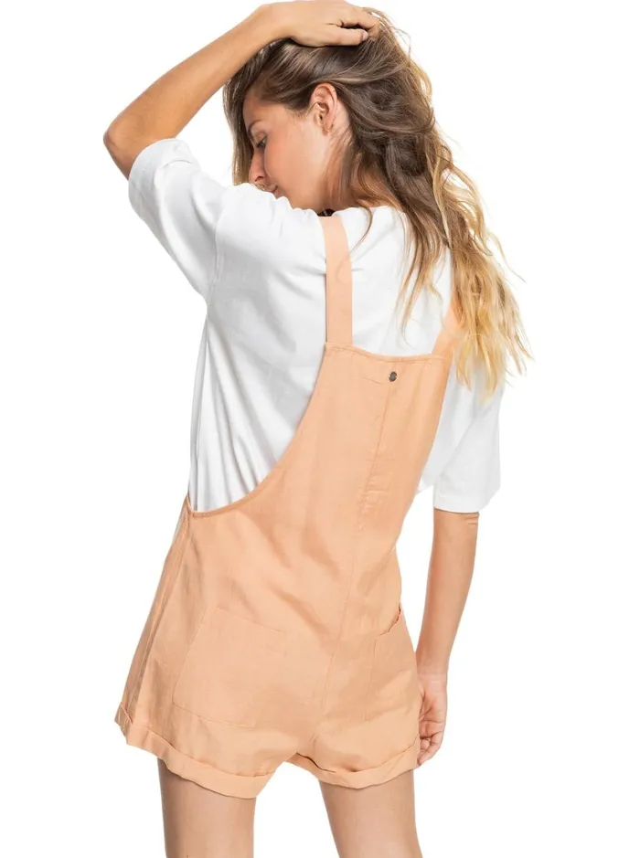 Roxy Jumpsuits and Rompers Back To Goodbye Short Overalls Toast 8211 Women