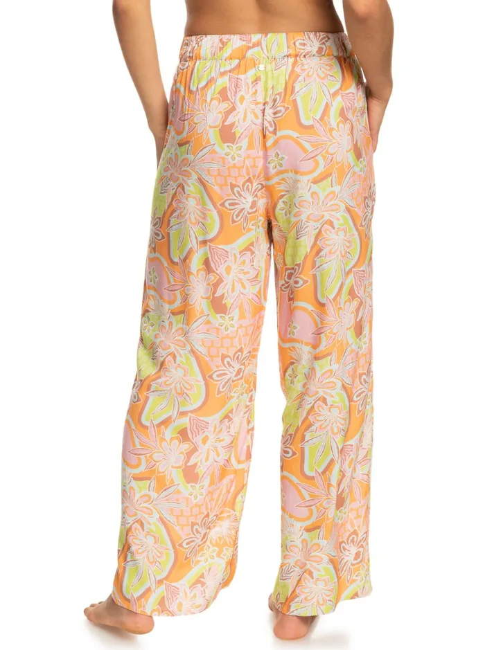 Roxy Pants and Jeans Midnight Avenue Wide Leg Pants Mock Orange Roxy Delic 8211 Women