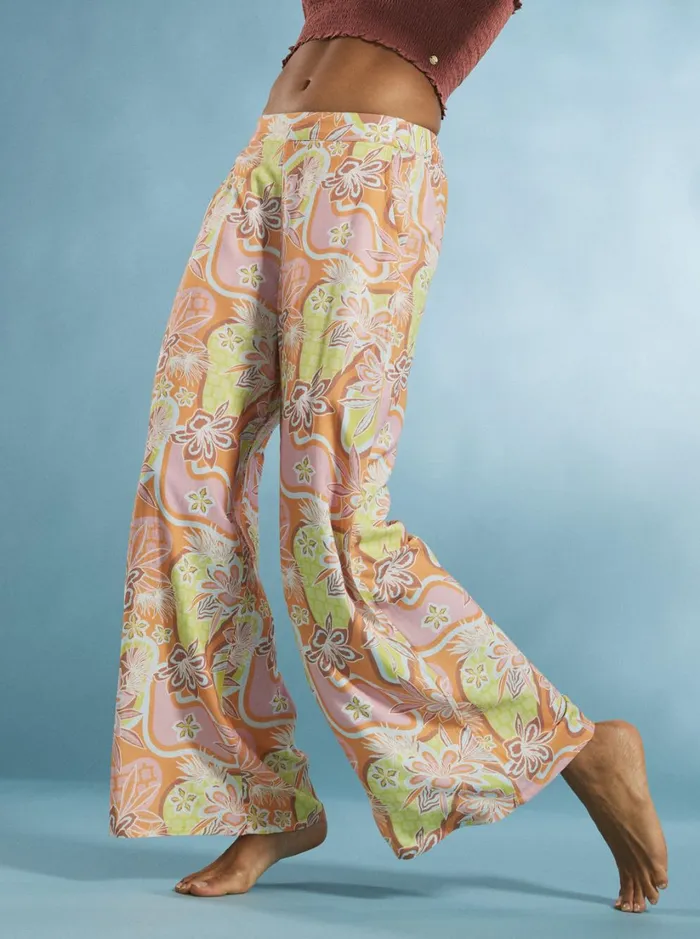 Roxy Pants and Jeans Midnight Avenue Wide Leg Pants Mock Orange Roxy Delic 8211 Women