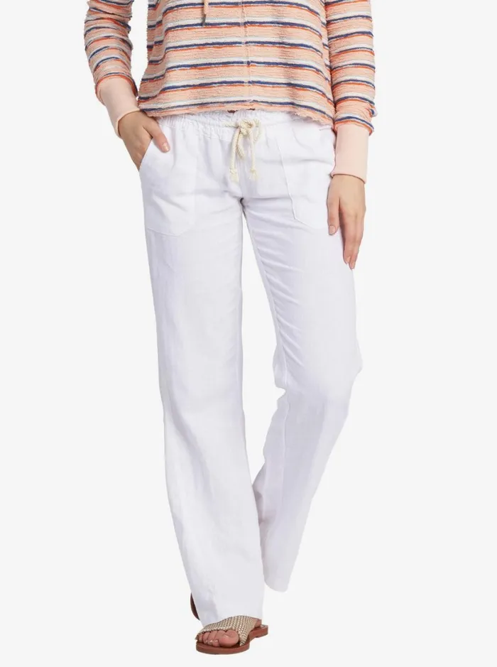 Roxy Pants and Jeans Oceanside Flared Pants Sea Salt 8211 Women