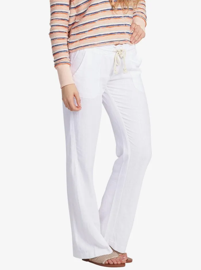 Roxy Pants and Jeans Oceanside Flared Pants Sea Salt 8211 Women