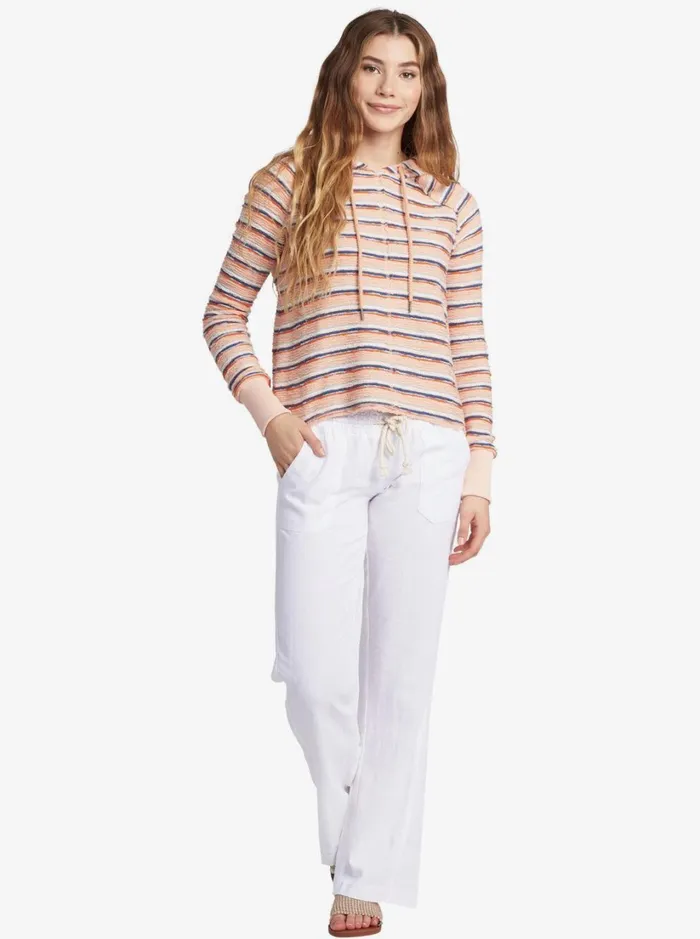 Roxy Pants and Jeans Oceanside Flared Pants Sea Salt 8211 Women