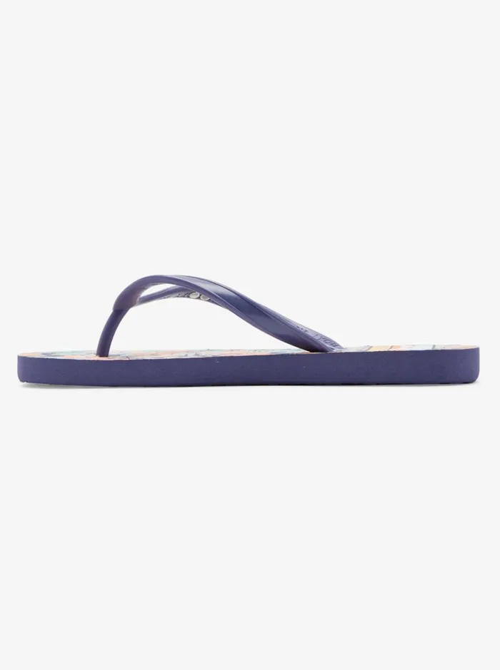 Roxy Shoes and Sandals Girl039s 416 Viva Stamp Sandals Shady Blueorange 8211 Women