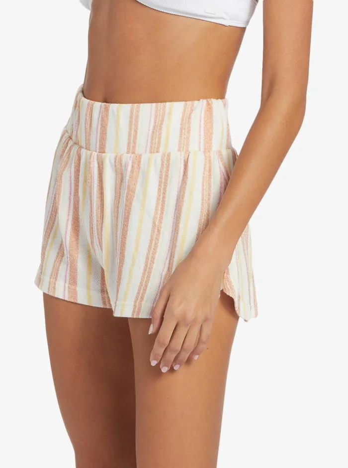 Roxy Shorts Drop A Wave Short Sweatshirt Shorts Cork Sunny Side Stripe 8211 Women