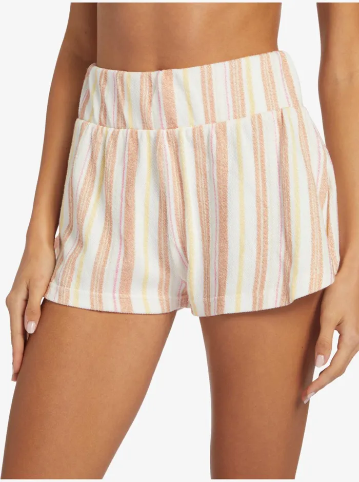 Roxy Shorts Drop A Wave Short Sweatshirt Shorts Cork Sunny Side Stripe 8211 Women