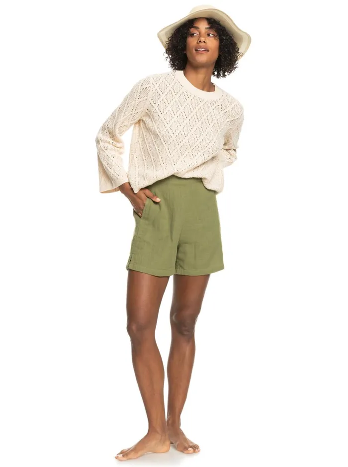Roxy Shorts Over The Sun Lightweight Shorts Loden Green 8211 Women