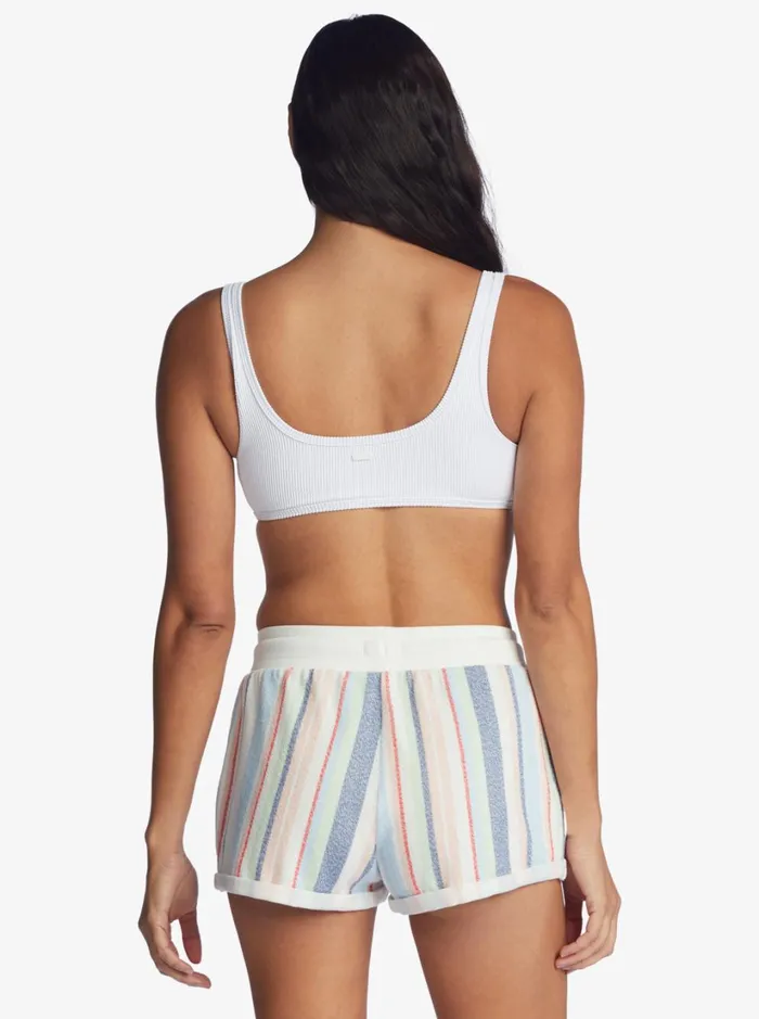 Roxy Shorts Waves And Rays Fleece Bottom Tapioca Tulum Stripe 8211 Women