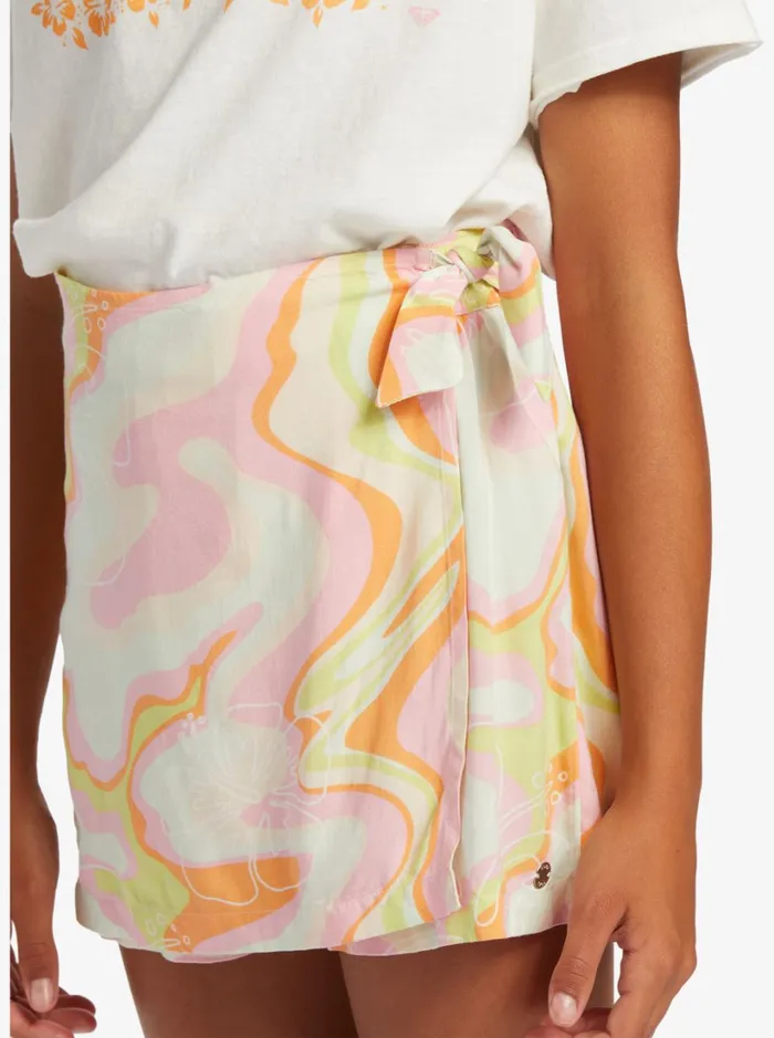 Roxy Skirts and Shorts Girl039s 416 Into The Unknown Wrap Skort For Girls Ambroisia Hibiscus Hype 8211 Women
