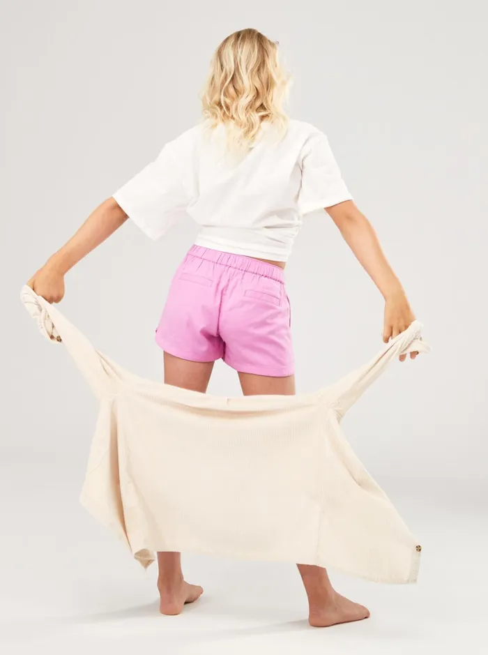 Roxy Skirts and Shorts Girl039s 416 Una Mattina Elastic Waist Shorts Opera Mauve 8211 Women