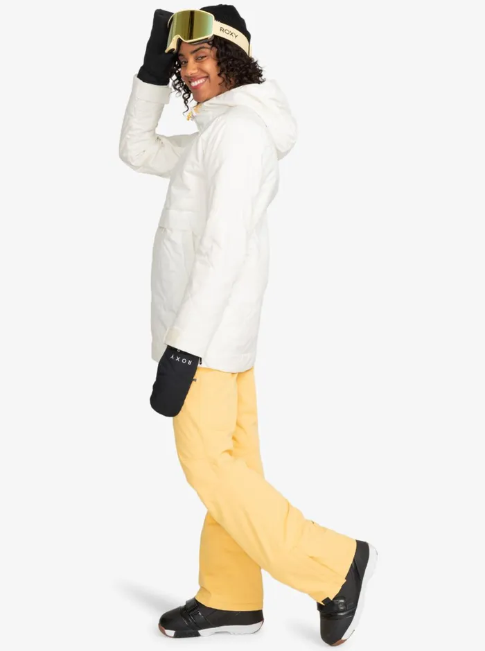 Roxy Snow Jackets Radiant Lines Overhead Technical Snow Jacket Egret 8211 Women
