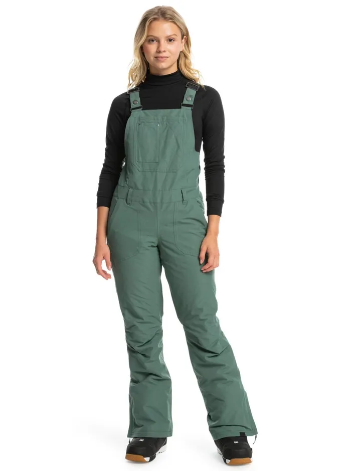 Roxy Snow Pants Rideout Technical Snow Bib Pants Dark Forest 8211 Women