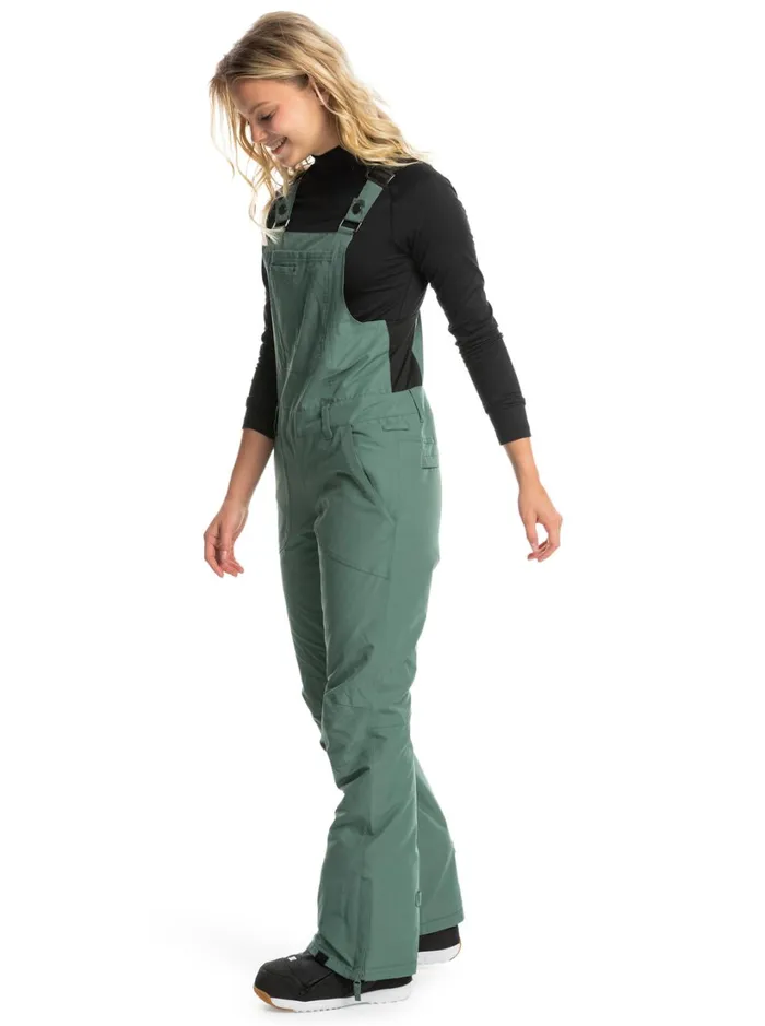 Roxy Snow Pants Rideout Technical Snow Bib Pants Dark Forest 8211 Women