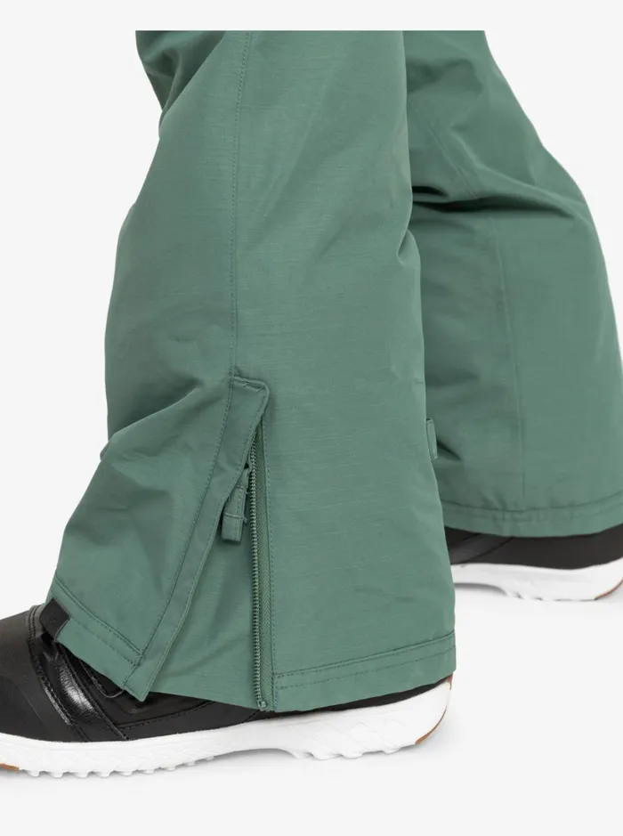Roxy Snow Pants Rideout Technical Snow Bib Pants Dark Forest 8211 Women