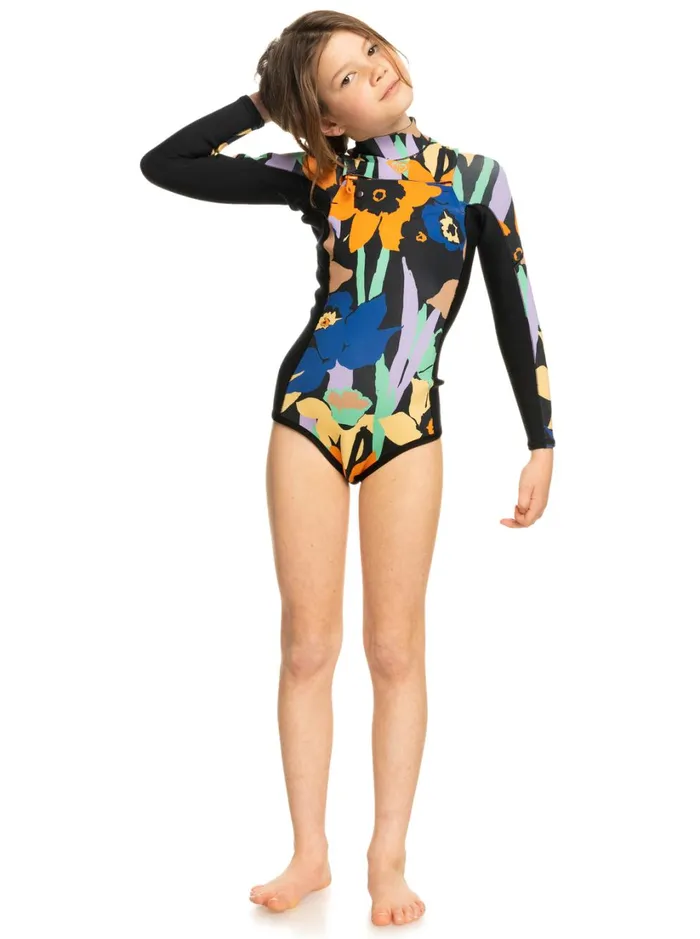 Roxy Surf Girl039s 816 15mm Current Of Cool Long Sleeve Springsuit Anthracite 8211 Women