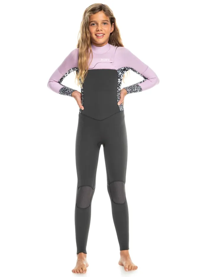 Roxy Surf Girl039s 816 32mm Swell Series Back Zip Wetsuit Jetorchid Bouquet 8211 Women Roxy Surf Girl039s 816 32mm Swell Series Back Zip Wetsuit Jetorchid Bouquet 8211 Women