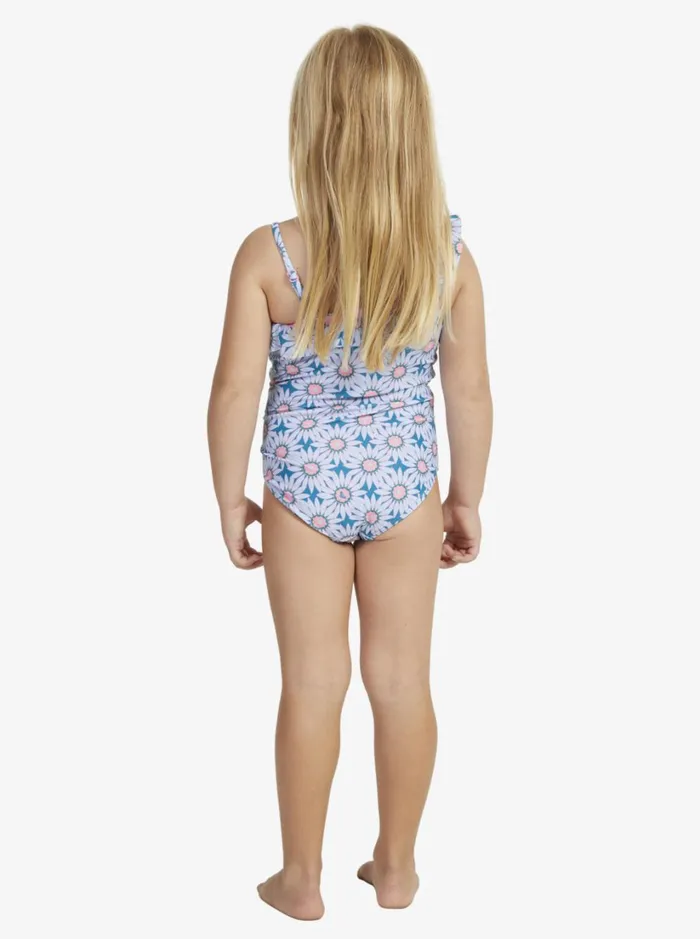 Roxy Swim Girls039 27 Bold Florals OnePiece Swimsuit Crystal Teal Sol Flower 8211 Women