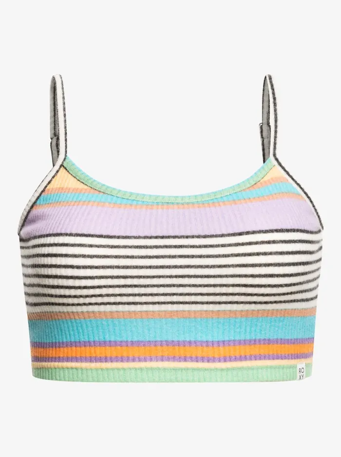 Roxy Tops Best Time Of Day Rib Knit Top Anthracite Good Vibration 8211 Women