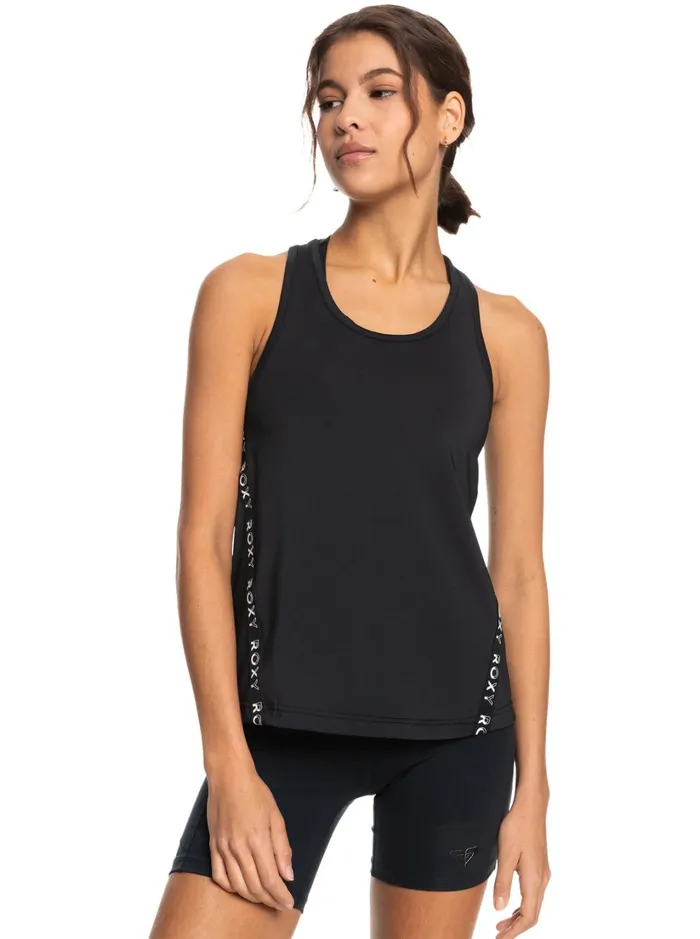Roxy Tops Bold Moves Technical Tank Top Anthracite 8211 Women