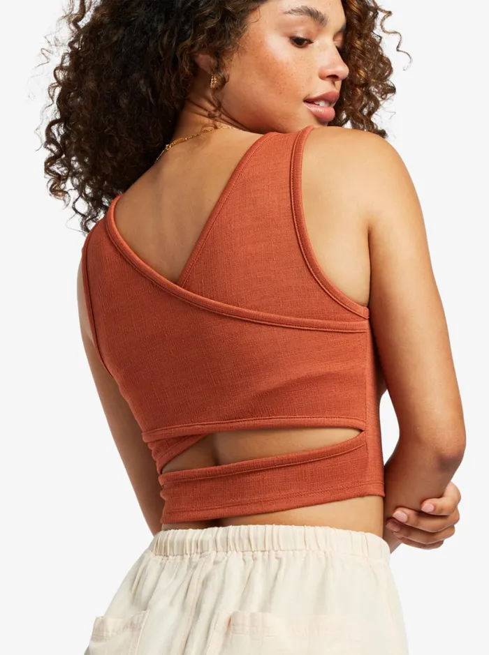 Roxy Tops Good Keepsake Crop Top Baked Clay 8211 Women