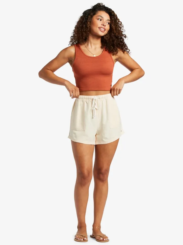 Roxy Tops Good Keepsake Crop Top Baked Clay 8211 Women