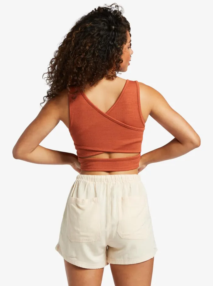 Roxy Tops Good Keepsake Crop Top Baked Clay 8211 Women