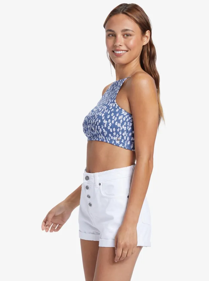 Roxy Tops Live Free Tank Top Bijou Blue Floral Delight 8211 Women