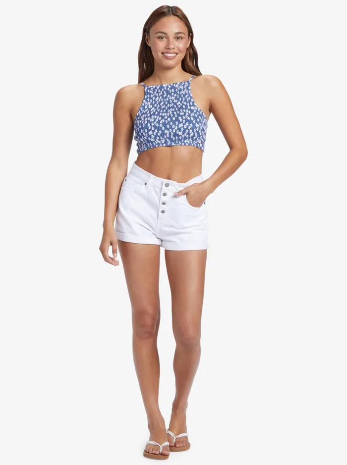 Roxy Tops Live Free Tank Top Bijou Blue Floral Delight 8211 Women
