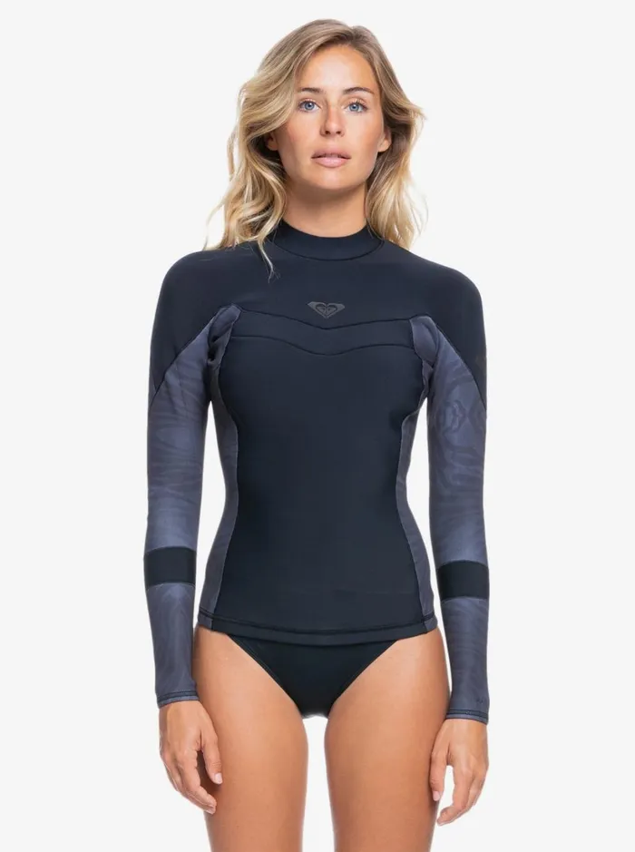 Roxy Wetsuits 1mm Syncro LSL Jacket Jetblack 8211 Women
