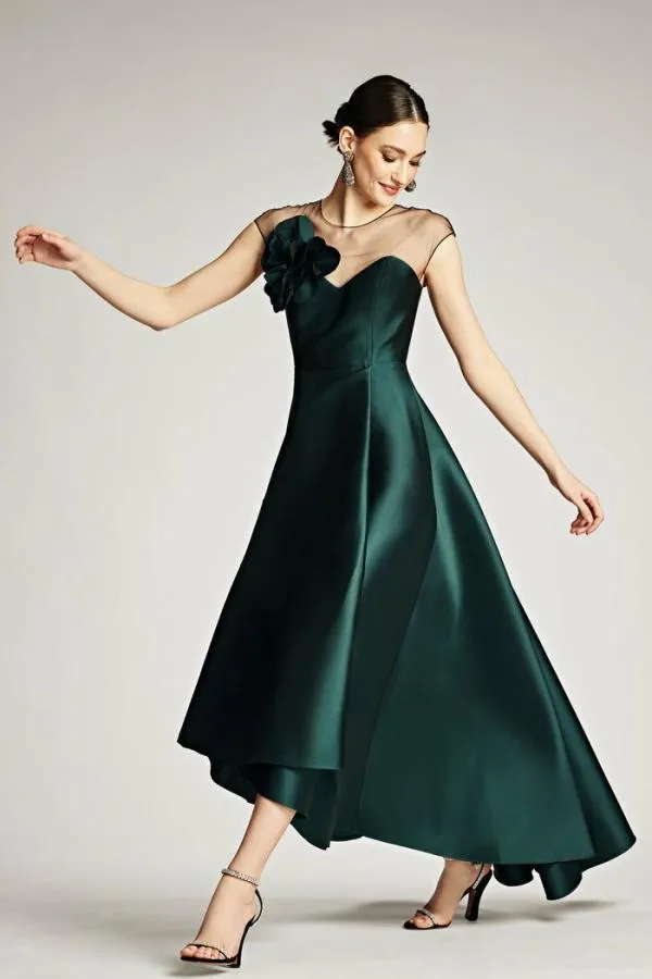 Sachin and Babi Blakely Gown 8211 Forest Green Forest Green Women Plus Sizes