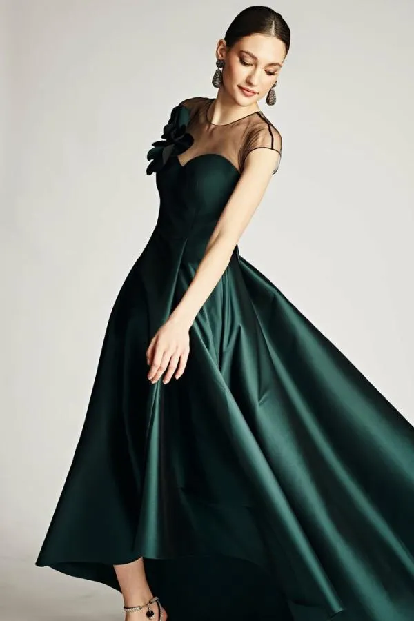Sachin and Babi Blakely Gown 8211 Forest Green Forest Green Women Plus Sizes