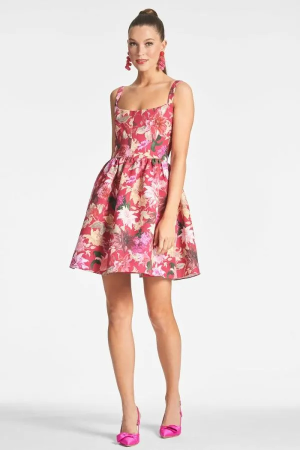 Sachin and Babi Cora Dress 8211 Deep Pink Dahlia Deep Pink Dahlia Women Mini
