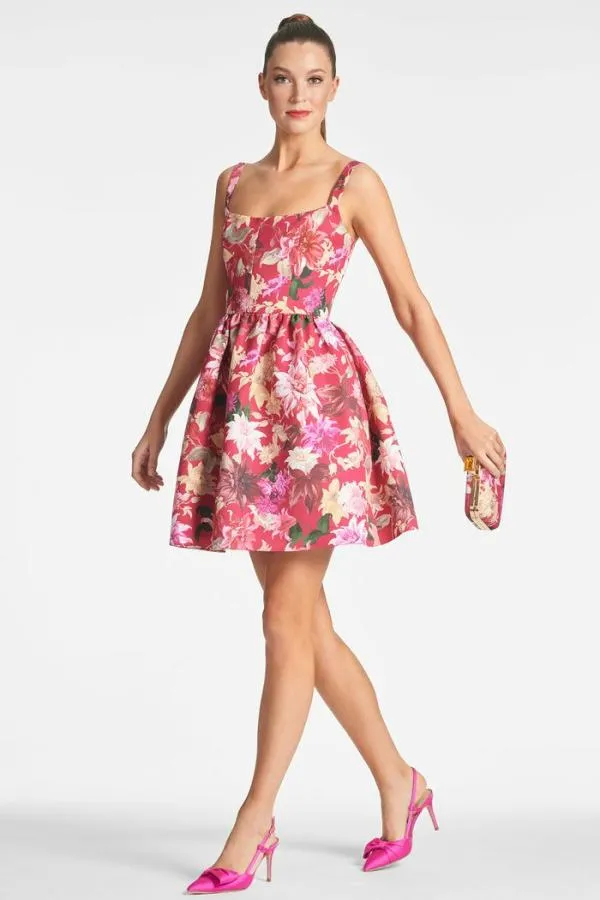 Sachin and Babi Cora Dress 8211 Deep Pink Dahlia Deep Pink Dahlia Women Mini