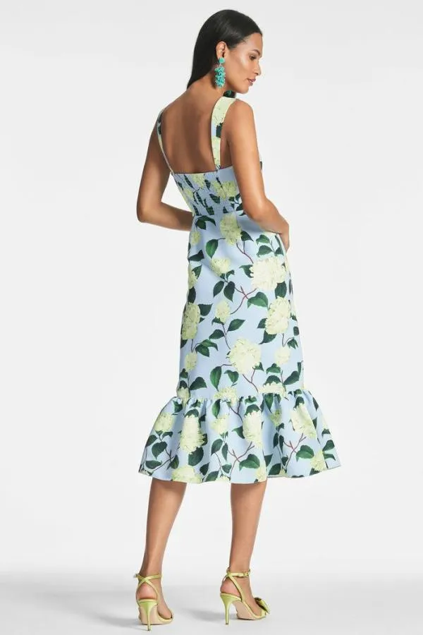 Sachin and Babi Laura Dress 8211 Sky Citrine Peonies Sky Citrine Peonies Women Sheath