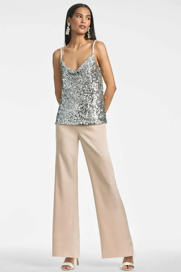 Sachin and Babi Leta Top 8211 Silver Silver Women Matching Sets