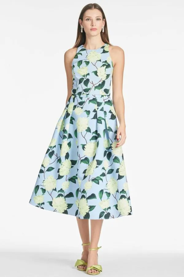 Sachin and Babi Lydia Skirt 8211 Sky Citrine Peonies Sky Citrine Peonies Women Matching Sets