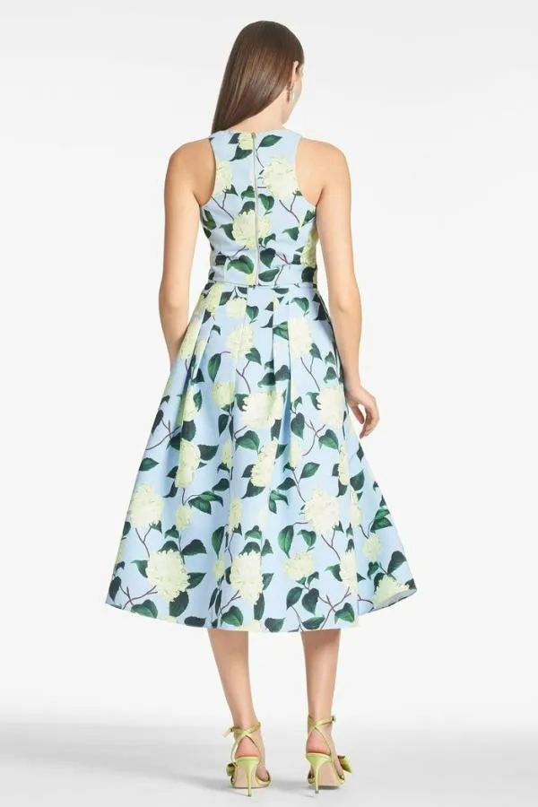 Sachin and Babi Lydia Skirt 8211 Sky Citrine Peonies Sky Citrine Peonies Women Matching Sets