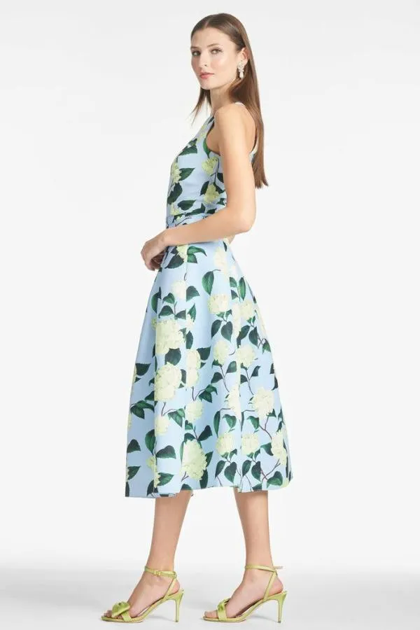 Sachin and Babi Lydia Skirt 8211 Sky Citrine Peonies Sky Citrine Peonies Women Matching Sets