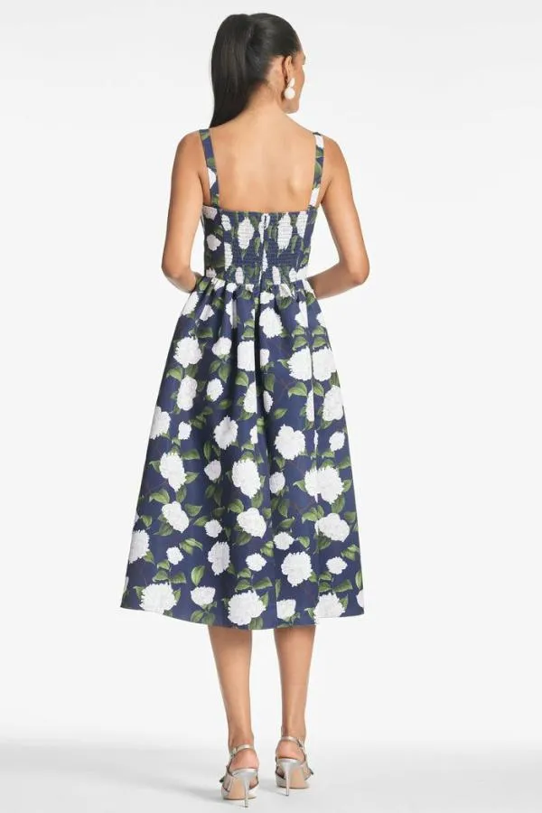 Sachin and Babi Olena Dress 8211 NavyIvory Moonlit Garden Navyivory Moonlit Garden Women Midi