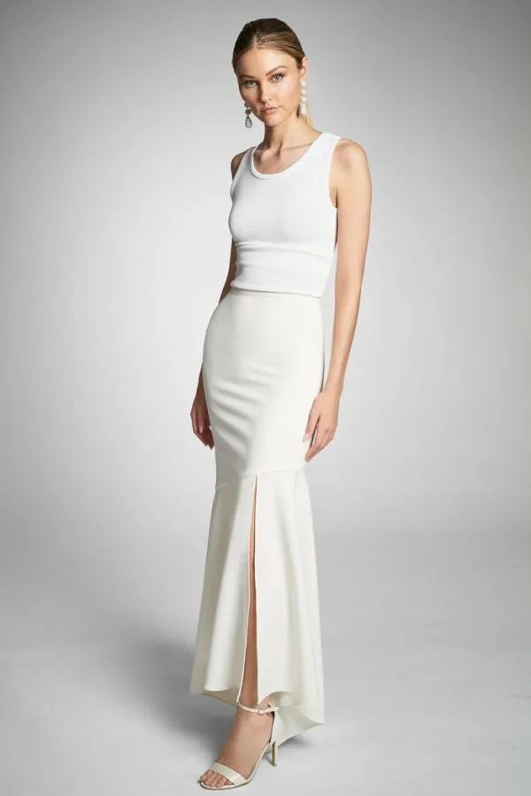 Sachin and Babi Tatianna Skirt 8211 Ivory Ivory Women Skirts