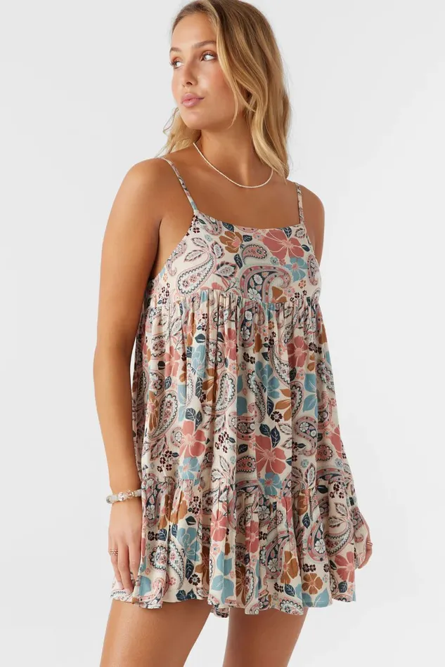 SALTWATER ESSENTIALS RILEE PRINTED COVERUP DRESS Cedar Wood Women O039NEILL Swim