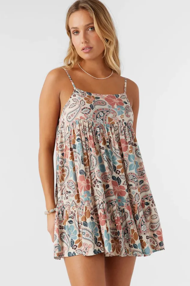 SALTWATER ESSENTIALS RILEE PRINTED COVERUP DRESS Cedar Wood Women O039NEILL Swim