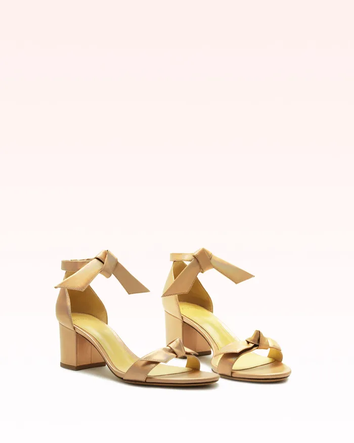 Sandals Women Alexandre Birman Alexandre Birman Clarita Block 60 Metallic Champagne 8211 Gold Sandals Champagne