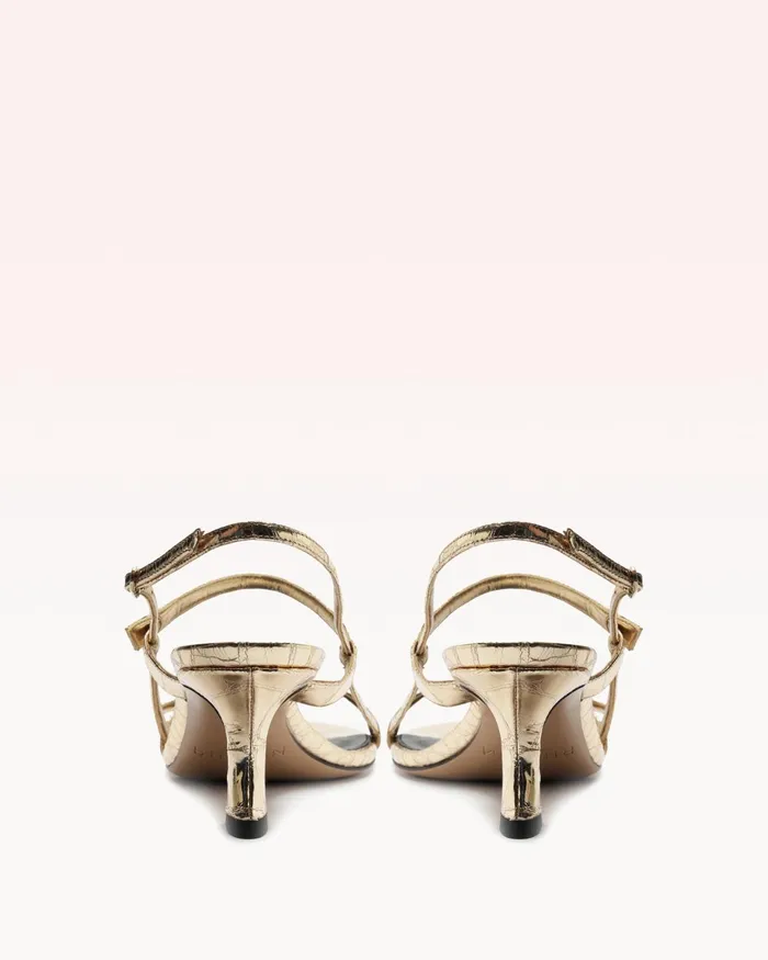 Sandals Women Alexandre Birman Tita Cage 60 Light Gold