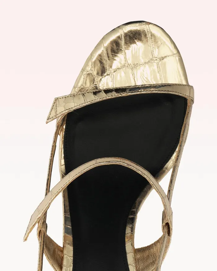 Sandals Women Alexandre Birman Tita Cage 60 Light Gold