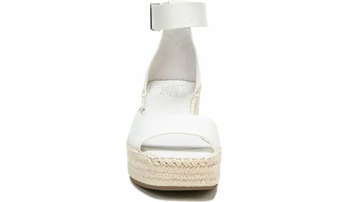 Sandals Women Franco Sarto Franco Camera Espadrille Wedge Sandal Putty Snake Print Faux Leather